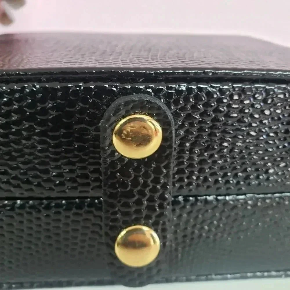 Square Black Mini Jewelry Organizer